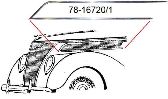 Picture of Hood Side Moldings,  1937, 78-16720/1
