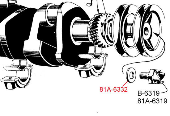 Picture of Crankshaft Ratchet Washer, 81A-6332