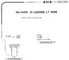 Picture of License Light Wire, Car, 11A-14415
