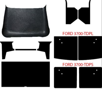 Picture of Upholstery Kit, ABS, Black, 1937 Pickup, FORD-3700-TIF