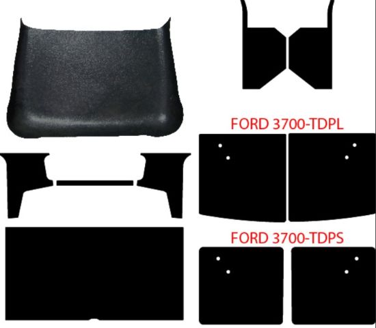 Picture of Upholstery Kit, ABS, Black, 1937 Pickup, FORD-3700-TIK