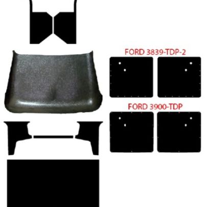 Picture of Upholstery Kit, ABS, Black, 1938-39 Pickup, FORD-3839-TIF