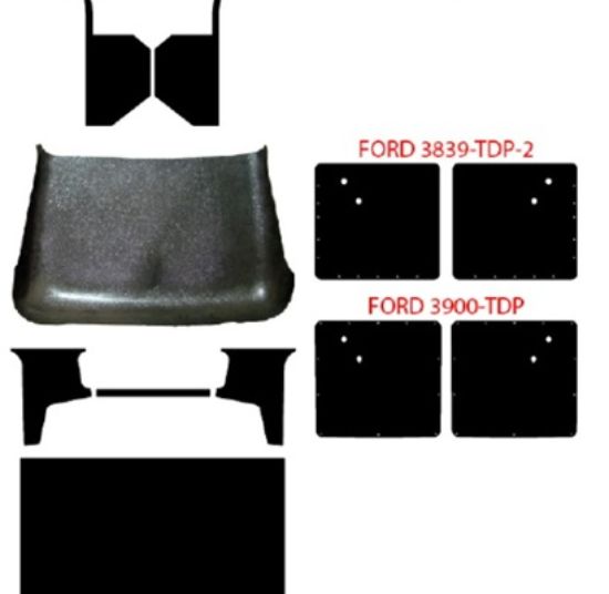 Picture of Upholstery Kit, ABS, Black, 1938-39 Pickup, FORD-3839-TIF