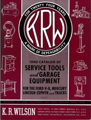 Picture of KRW 1940 Catalog Of Service Tools Garage Equipment For Ford Dealers, KRW4