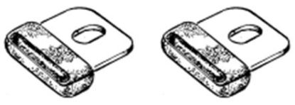 Picture of Glove Box Door Stops, 1940-48 Car, 09A-7006117