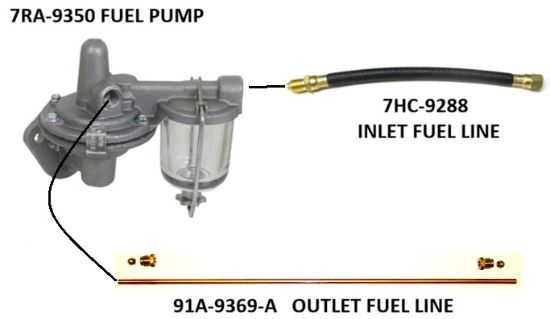 Picture of Fuel Pump, 1BA-9350-A, 1951-53  V8
